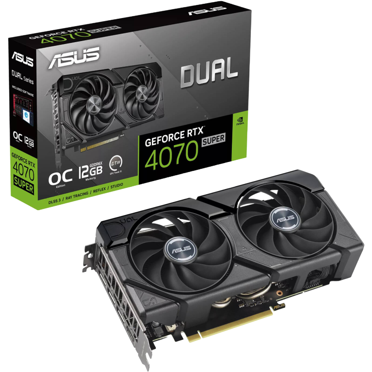 ASUS GEFORCE RTX 4070 SUPER 12GB DUAL OC EDITION