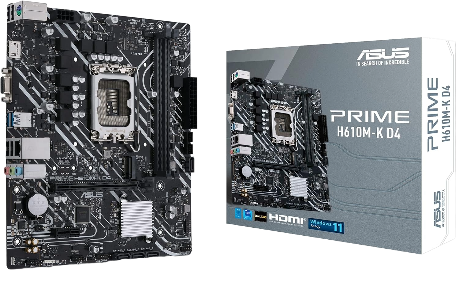 ASUS PRIME H610M-K D4 - INTEL LGA 1700 DDR4