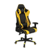 GAMING CHAIR YELLOW PU LEATHER | HIGH BACK DESIGN | ADJUSTABLE ARMRESTS | UP TO 150KG CAPACITY