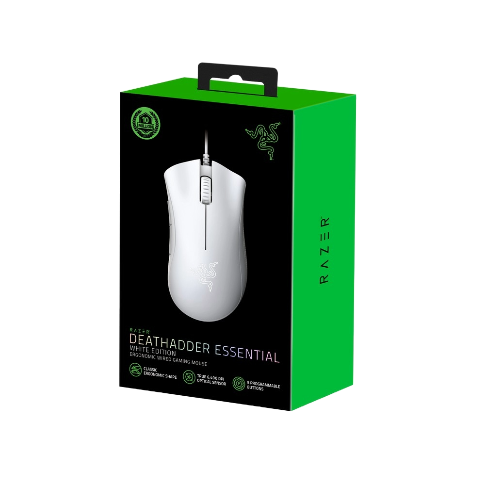 RAZER DEATHADDER ESSENTIAL WIRED - WHITE