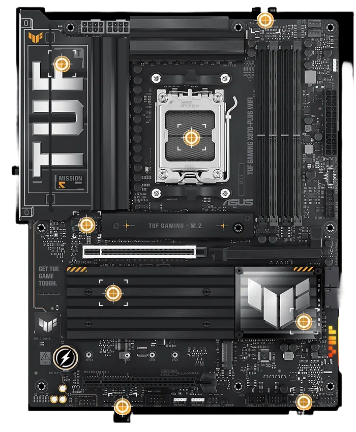 ASUS TUF GAMING X870-PLUS WIFI - AMD AM5 DDR5