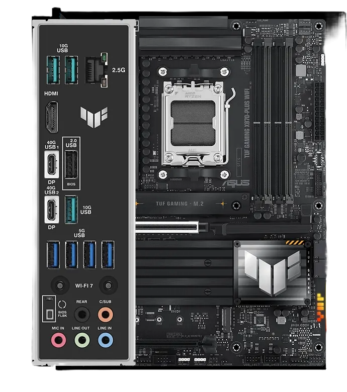 ASUS TUF GAMING X870-PLUS WIFI - AMD AM5 DDR5