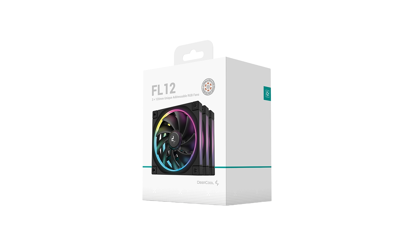 DEEPCOOL FL12 ARGB PACK OF 3 - BLACK