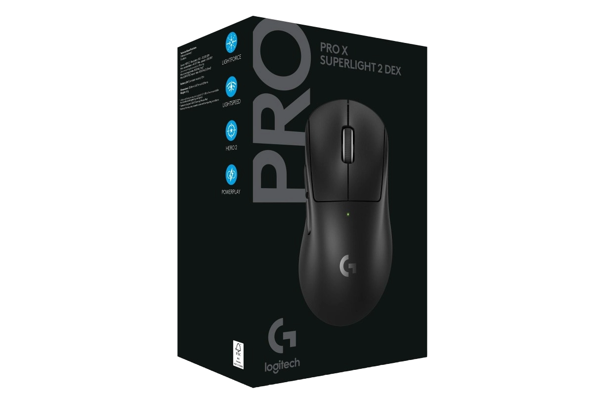 LOGITECH G PRO X SUPERLIGHT 2 DEX WIRELESS GAMING MOUSE