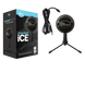 BLUE SNOWBALL ICE BLACK USB MICROPHONE FOR STREAMING AND PODCAST