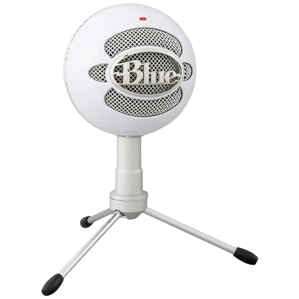BLUE SNOWBALL ICE WHITE USB MICROPHONE FOR STREAMING AND PODCAST