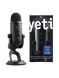 BLUE YETI BLACK USB MICROPHONE FOR STREAMING AND PODCAST