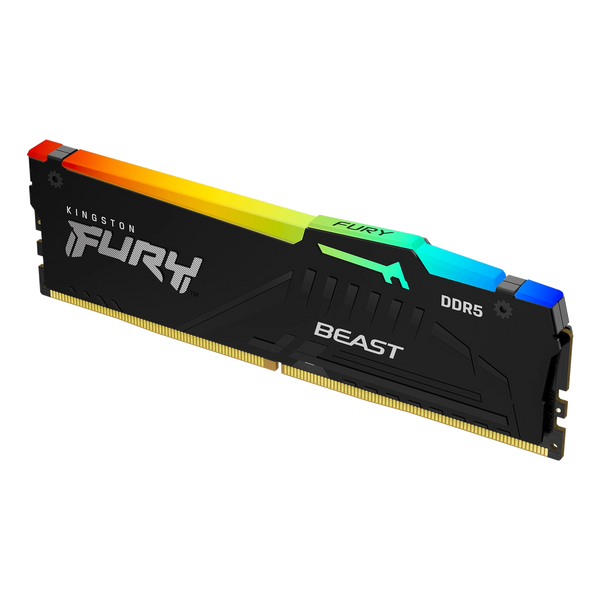 KINGSTON FURY BEAST RGB 16GB DDR5 5600MHz CL40 - BLACK