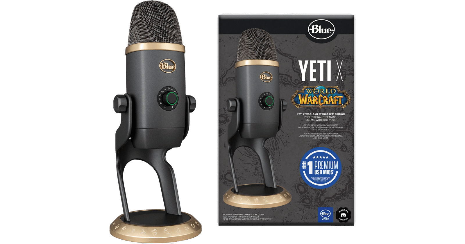 BLUE YETI X WORLD OF WARCRAFT EDITION USB MICROPHONE FOR STREAMING AND PODCAST