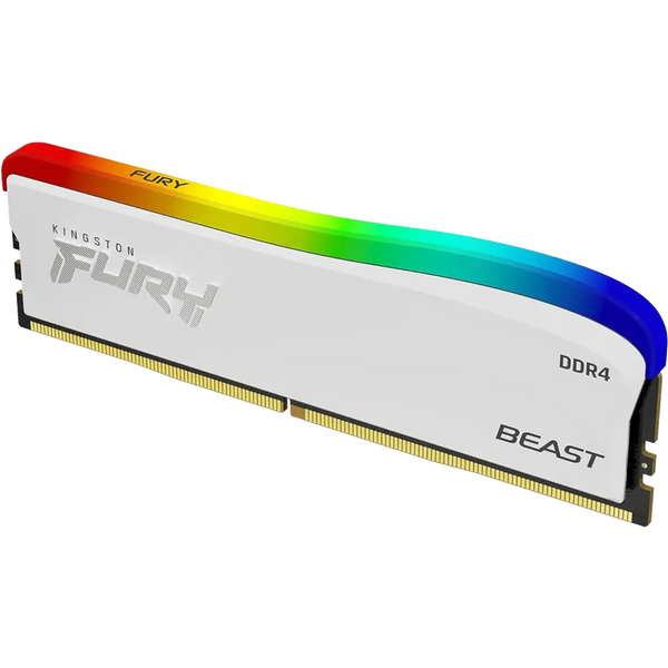 KINGSTON FURY BEAST RGB 8GB DDR4 3200MHz CL16 - WHITE SPECIAL EDITION