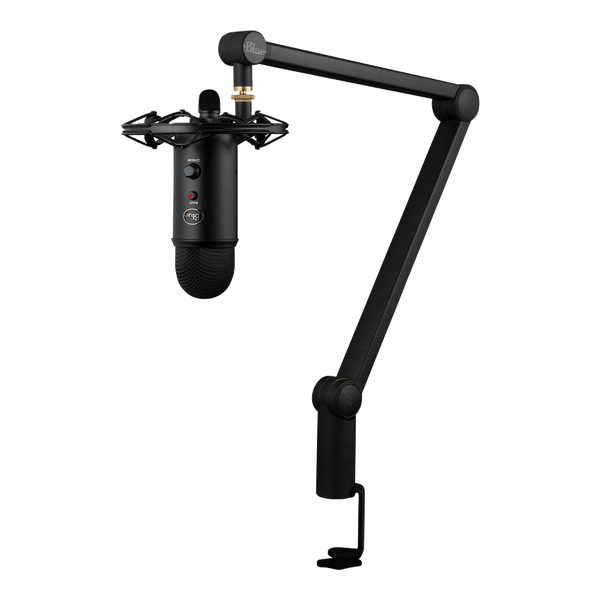 BLUE YETICASTER USB MICROPHONE WITH BOOM ARM AND SHOCK MOUNT FOR STREAMING AND PODCAST