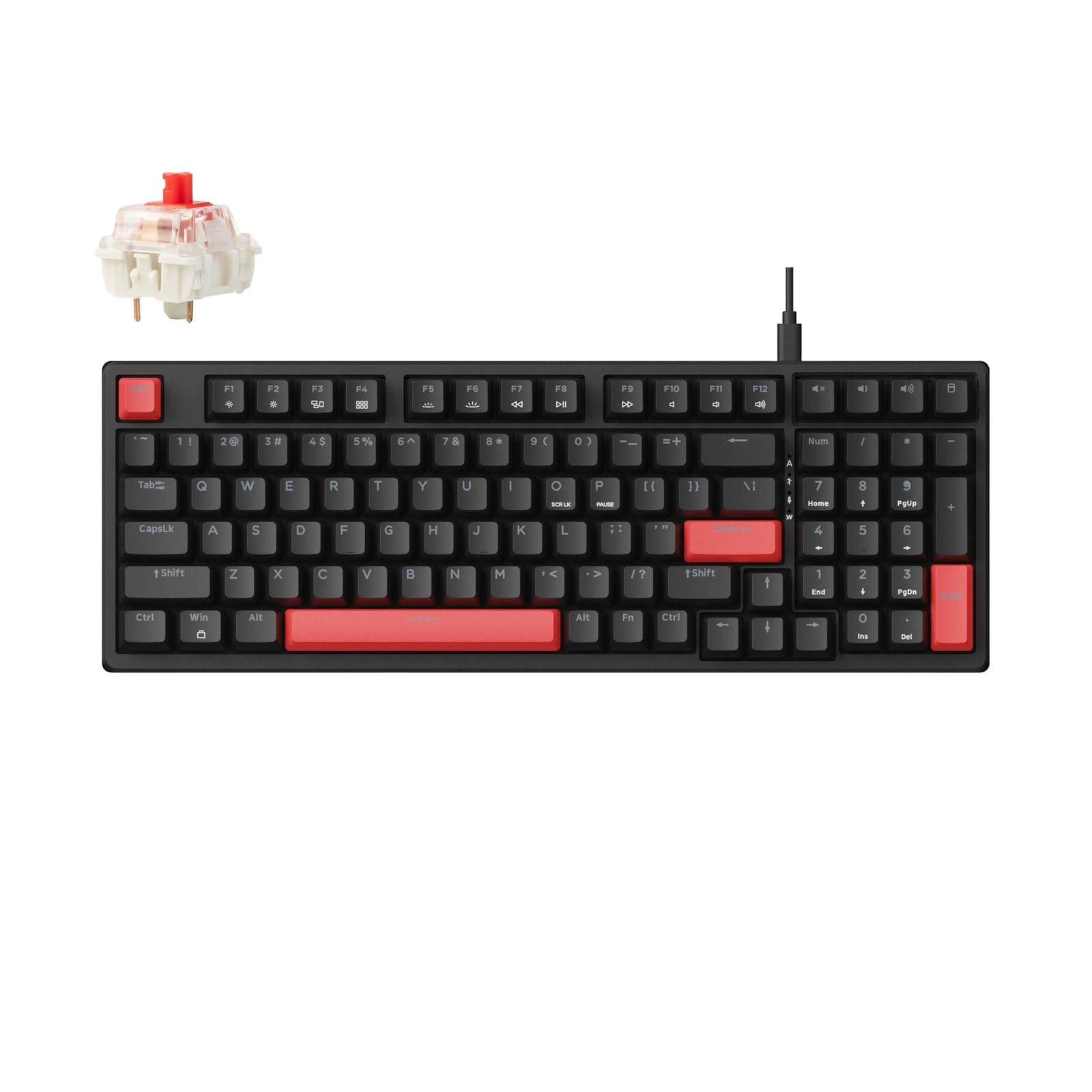 LEMOKEY X5 WIRED - RED SWITCH