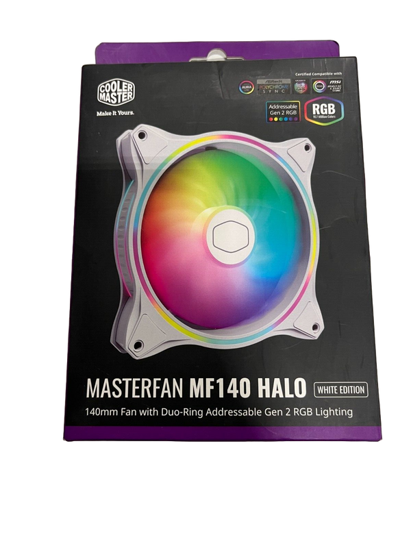 COOLER MASTER MASTERFAN MF140 HALO - WHITE