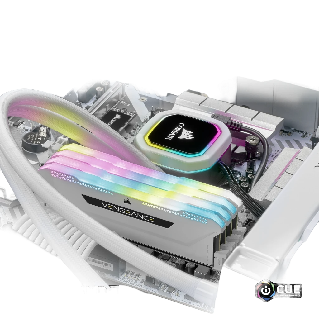CORSAIR VENGEANCE RGB PRO 16GB (2x8GB) DDR4 3200MHz CL16 - WHITE
