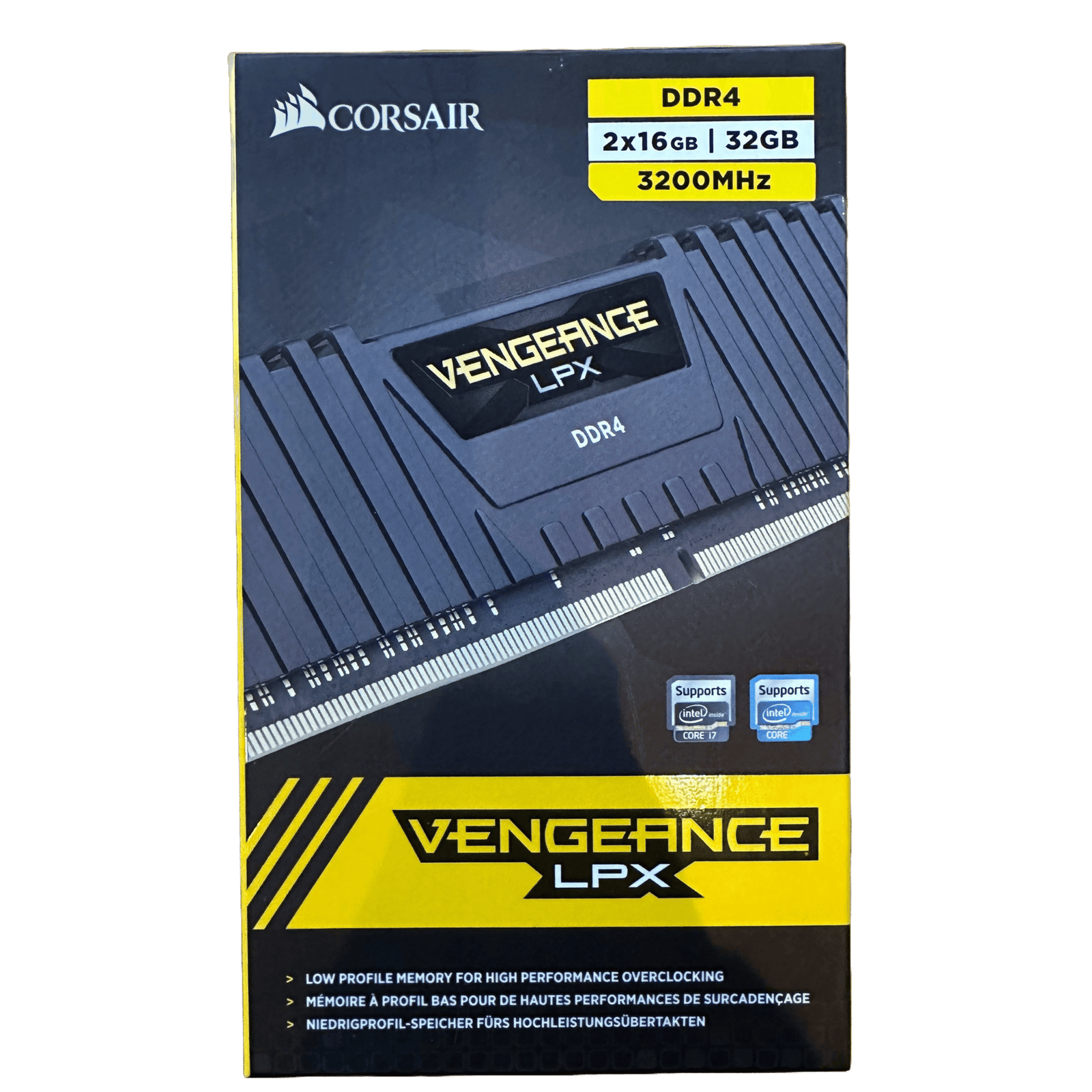 CORSAIR VENGEANCE LPX 32GB (2x16GB) DDR4 3200MHz CL16 - BLACK