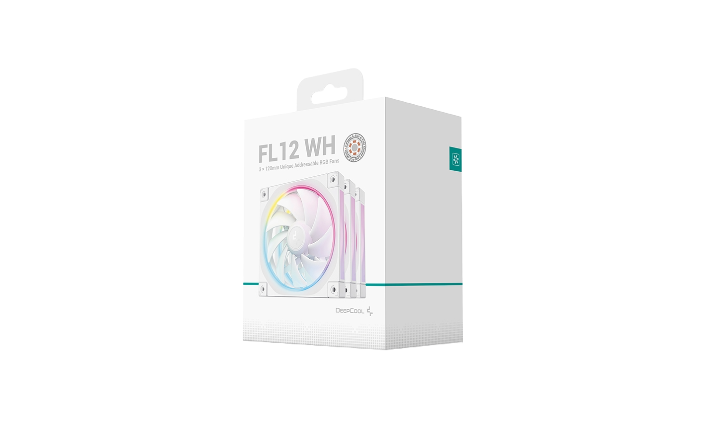 DEEPCOOL FL12 ARGB PACK OF 3 - WHITE