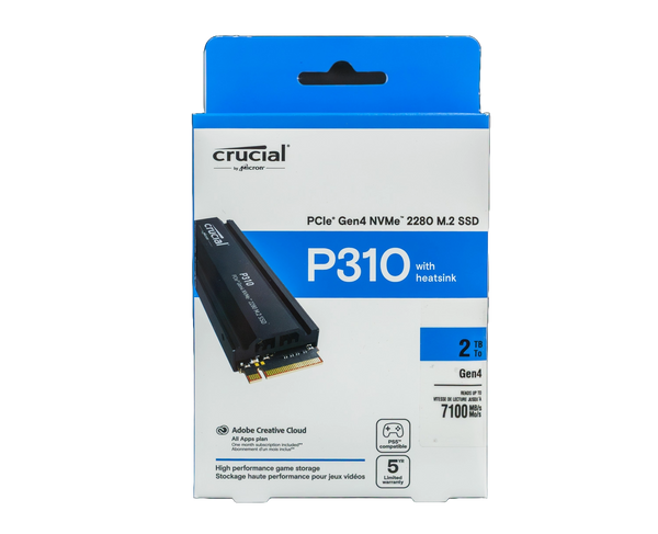 CRUCIAL P310 2TB WITH HEATSINK Nvme