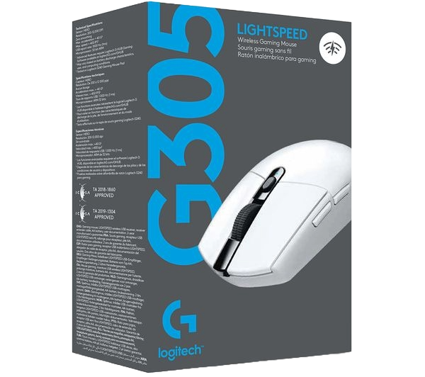 LOGITECH G305 LIGHTSPEED WHITE