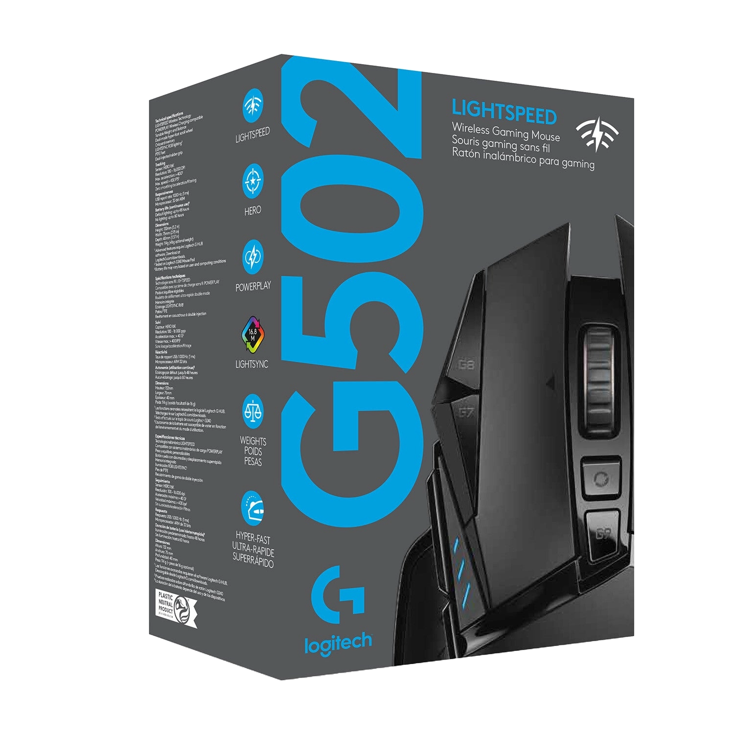 LOGITECH G502 LIGHTSPEED WIRELESS