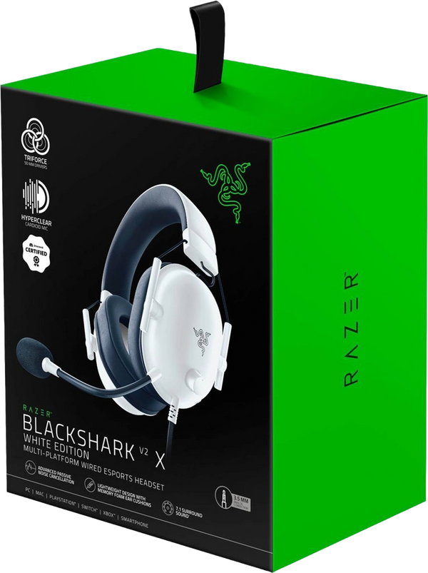 RAZER BLACKSHARK V2 X WIRED - WHITE