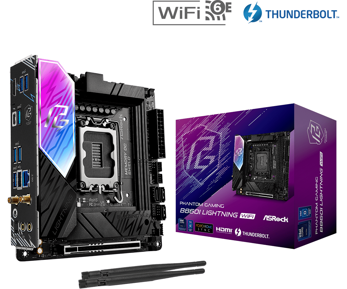 ASROCK B860i LIGHTNING WIFI - INTEL LGA 1851 DDR5