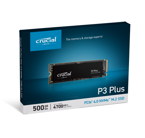 CRUCIAL P3 PLUS 500GB Nvme