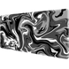 LIQUID BLACK WHITE - MOUSEPAD 90 X 40 CM