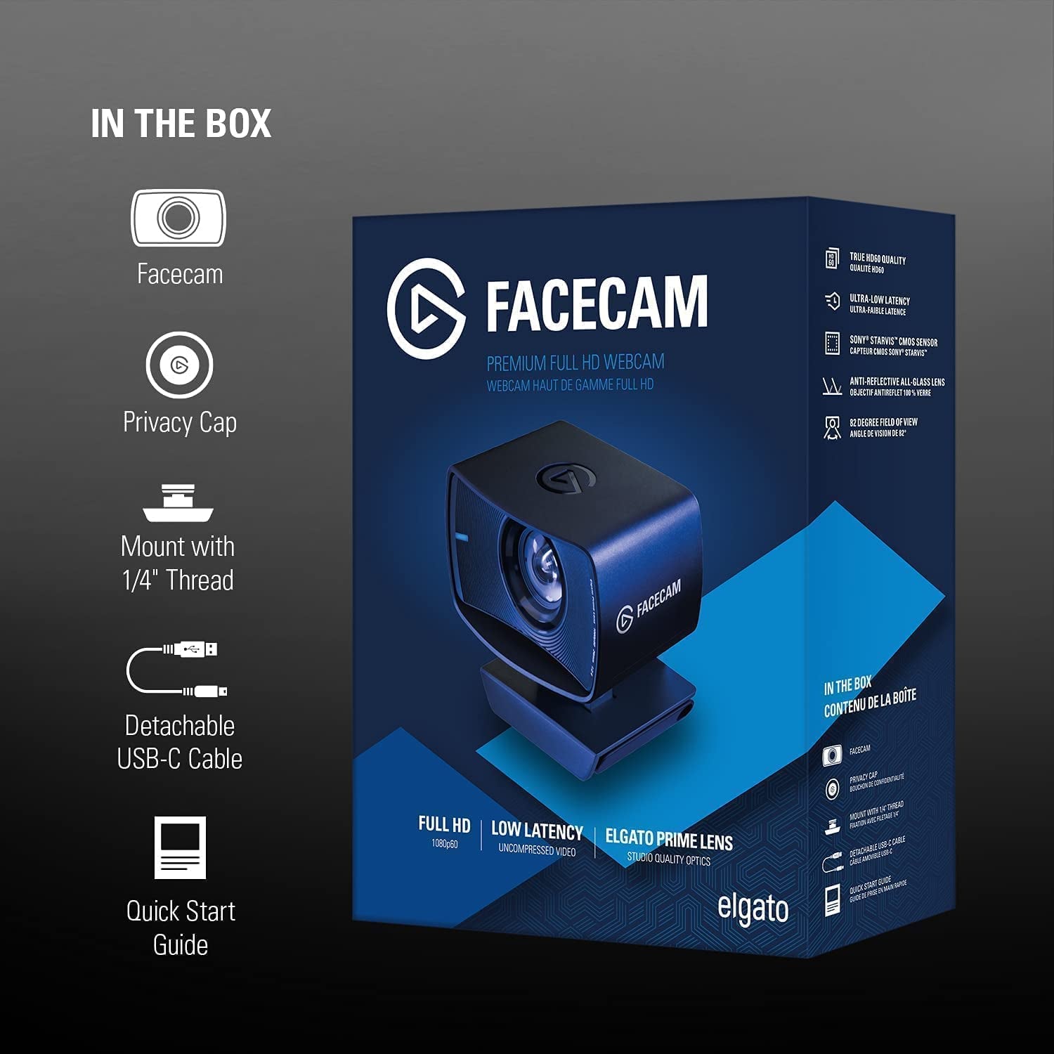 ELGATO FACECAM FULL HD 1080P60 STREAMING WEBCAM