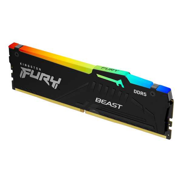 KINGSTON FURY BEAST RGB 16GB DDR5 6400MT CL32 - BLACK