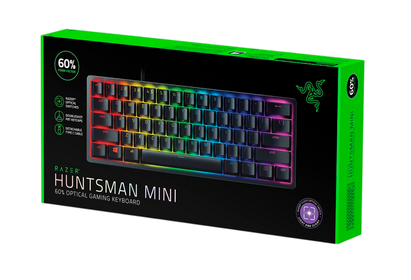 RAZER HUNTSMAN MINI 60% RED SWITCHES - BLACK