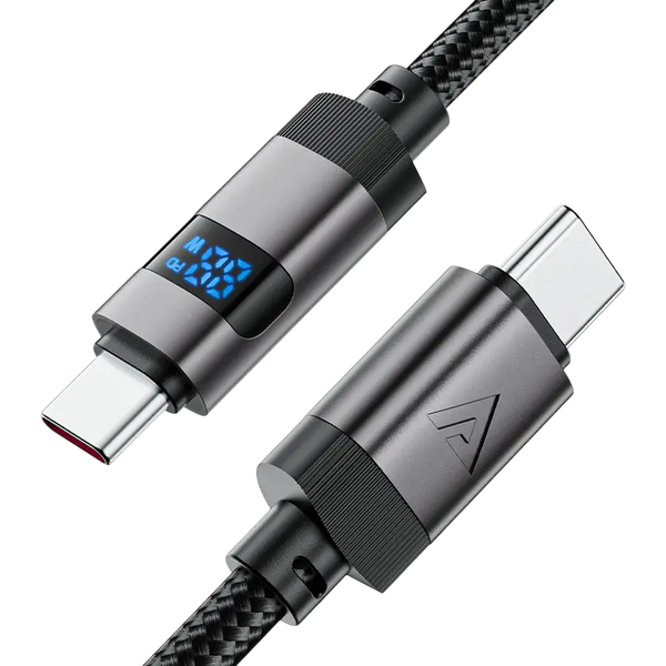 AceFast Charging Cable USB-C to USB-C 60w Braided Black
