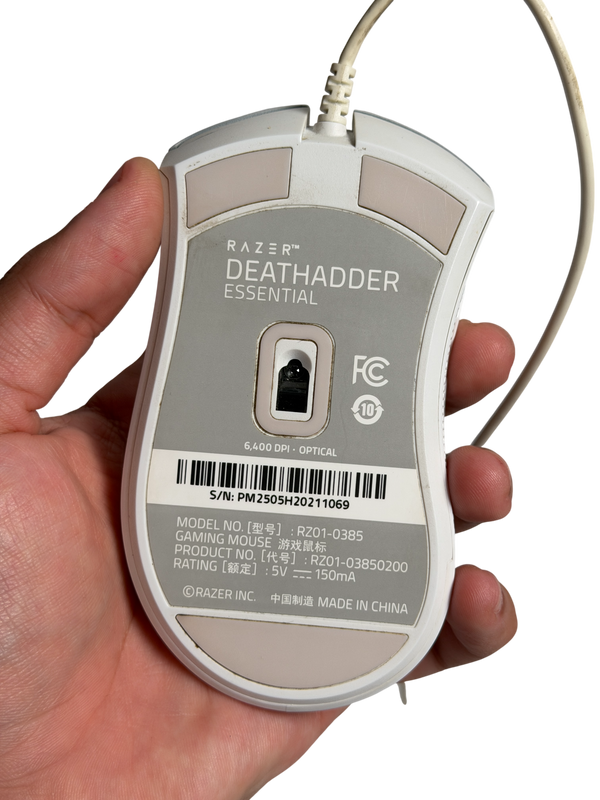 RAZER DEATHADDER ESSENTIAL - WHITE (USED)