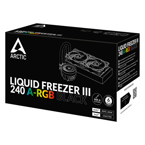 ARCTIC LIQUID FREEZER III 240MM ARGB - BLACK