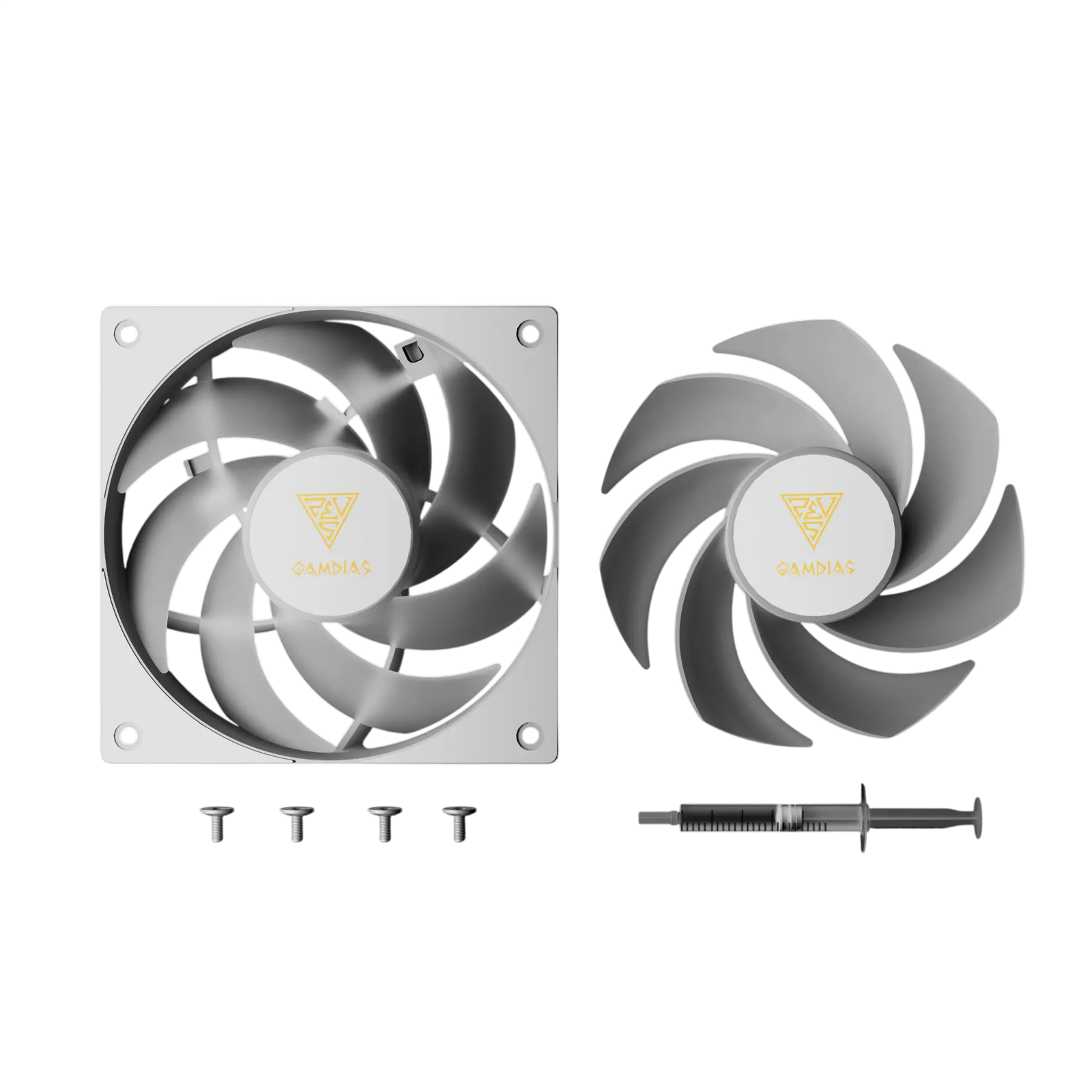 GAMDIAS NOTUS M1-1201 ARGB PWM FAN - WHITE