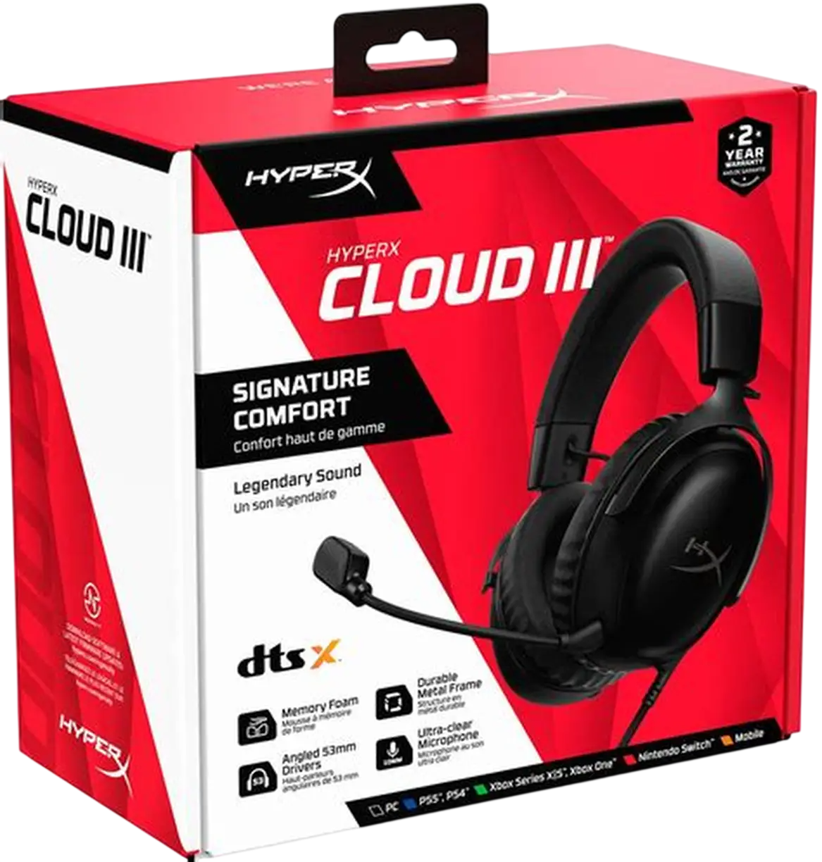HYPERX CLOUD 3 WIRED - BLACK