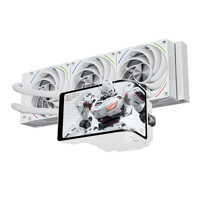 THERMALRIGHT WONDERVISION 360 TURBO ARGB WHITE 6.67" CURVED 3D SCREEN