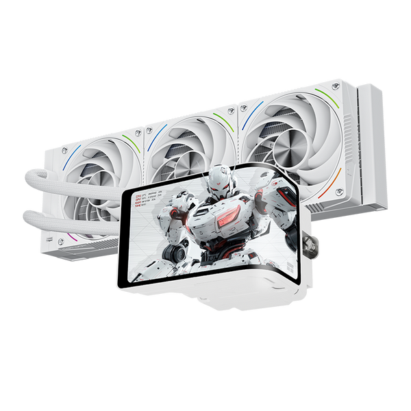 THERMALRIGHT WONDERVISION 360 TURBO ARGB WHITE 6.67" CURVED 3D SCREEN