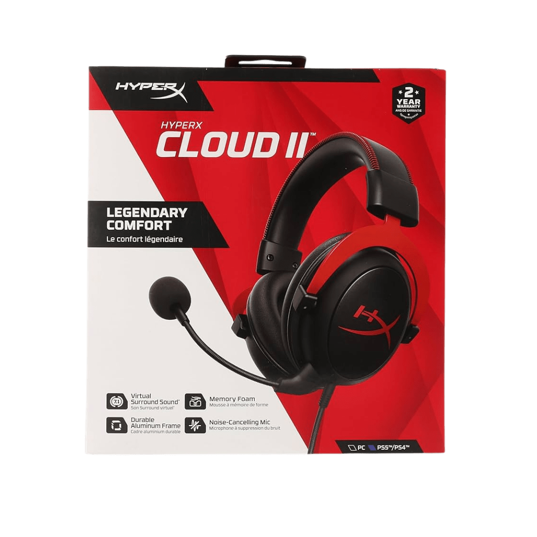 HYPERX CLOUD 2 WIRED - BLACK RED