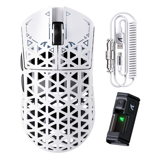 ATTACK SHARK R5 ULTRA CARBON FIBER - WHITE