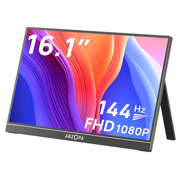 ARZOPA Z1FC 16.1" 144Hz FULL HD PORTABLE MONITOR - GREY