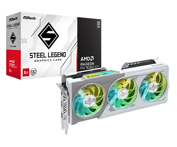 ASROCK AMD RADEON RX 9060XT 8GB STEEL LEGEND