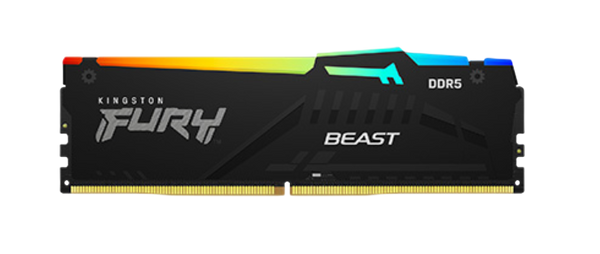 KINGSTON FURY BEAST RGB 32GB DDR5 6000MHz CL36 - BLACK