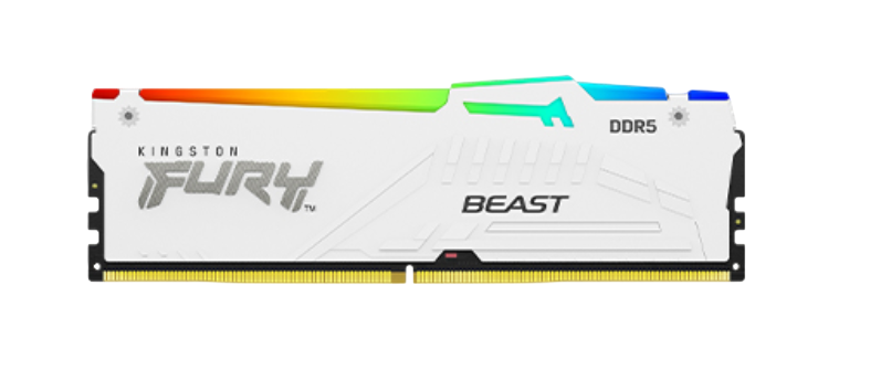 KINGSTON FURY BEAST RGB 32GB DDR5 5600MHz CL40 - WHITE