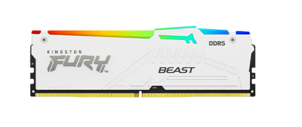 KINGSTON FURY BEAST RGB 32GB DDR5 5600MHz CL40 - WHITE