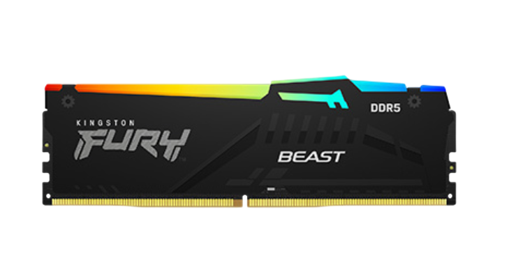 KINGSTON FURY BEAST RGB 32GB DDR5 5600MHz CL40 - BLACK