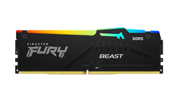 KINGSTON FURY BEAST RGB 32GB DDR5 5600MHz CL40 - BLACK