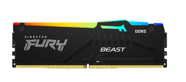 KINGSTON FURY BEAST RGB 16GB DDR5 6000MHz CL36 - BLACK