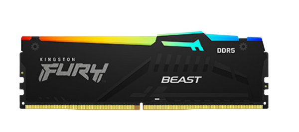 KINGSTON FURY BEAST RGB 16GB DDR5 6000MHz CL36 - BLACK