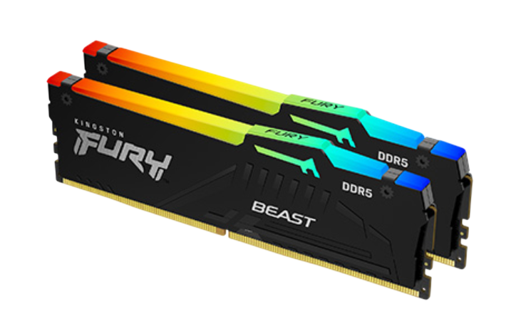 KINGSTON FURY BEAST 16GB (2x8GB) DDR5 5200MHz CL40 - BLACK