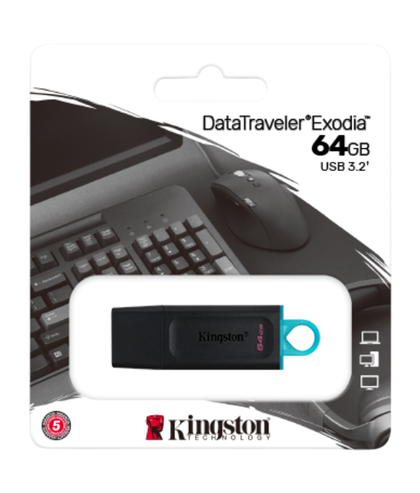 KINGSTON 64GB DATA TRAVELER EXODIA USB 3.2
